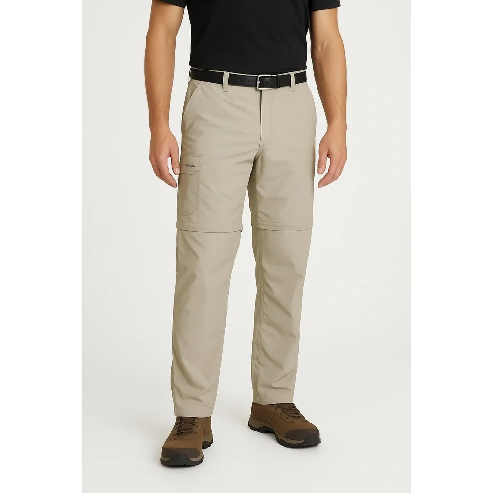 Columbia PFG XM3629 Mens Size 36W 30L Beige Cropped Cargo Fishing Outdoors Pants